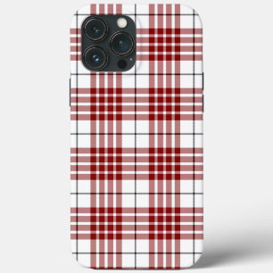 Buchanan tartan rood wit geruit iPhone 13 pro max hoesje