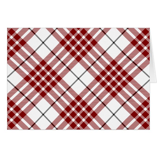 Buchanan tartan rouge blanc plaid (Devant Horizontal)