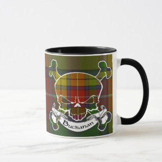 Buchanan Tartan Skull Mok
