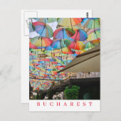 Bucharest Pasajul Victoria uitzicht ansichtkaart Briefkaart (Voorkant / Achterkant)