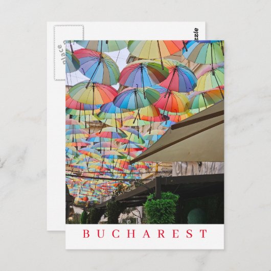 Bucharest Pasajul Victoria uitzicht ansichtkaart Briefkaart (Voorkant / Achterkant)