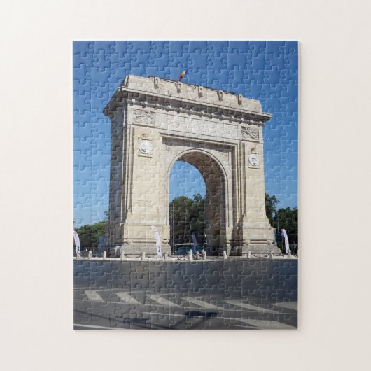 Bucharest Triumphal Arch vue puzzle (Vertical)