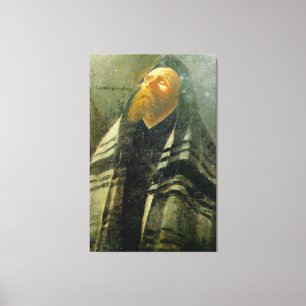 BUCHBINDER - RABBI PRAYING - GEWAPENDE KANVASGIFTE CANVAS AFDRUK