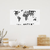 Buchstabenwelt Poster (Keuken)