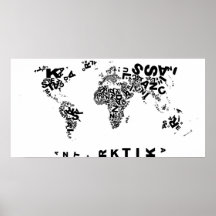 Buchstabenwelt Poster