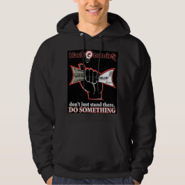 "Buck and Ballot" Zwarte Pullover Hoodie voor Here