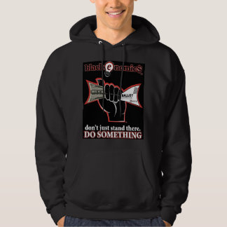 "Buck and Ballot" Zwarte Pullover Hoodie voor Here
