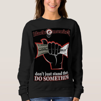 "Buck and Ballot" Zwarte Sweatshirt voor Vrouwen