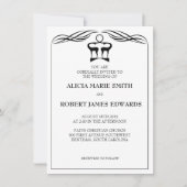 Buck and Doe Wedding Invitation Kaart (Voorkant)