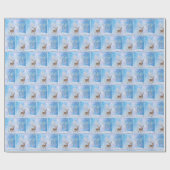 Buck Deer en Snowy Owl Cadeaupapier (Vlak)