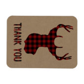 Buck Deer Head | Rustic Buffalo Pset Dank u Magneet (Horizontaal)