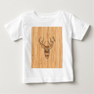 Buck Deer Head Wood Gray Style