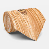 Buck Deer Head Wood Gray Style Stropdas (Opgerold)