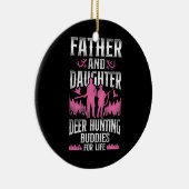 Buck Deer Hunter Hunter Vader Daughter Keramisch Ornament (Rechts)