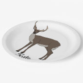Buck Deer Papieren Bordje (Gekanteld)