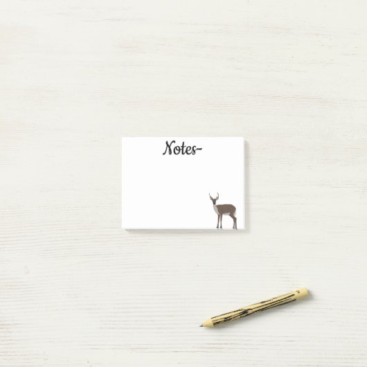 Buck Deer Post-it® Notes (Op bureau)