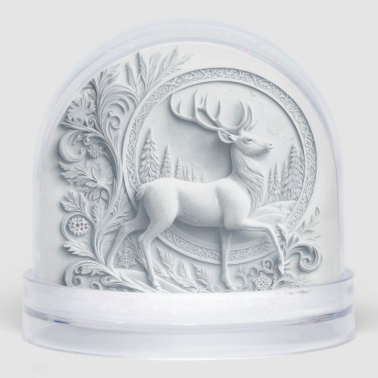 Buck Deer with With Poem  Snow Globe Sneeuwbol (Voorkant)