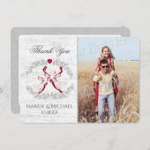 Buck en Doe Birch Foto Bedankt (Voorkant / Achterkant)