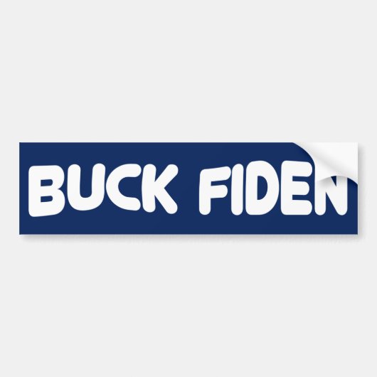 Buck Fiden Bumpersticker (Voorkant)