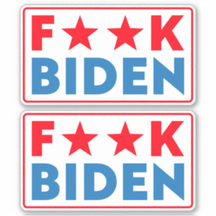 Buck Fiden grappigs anti Biden pro Trump Sticker