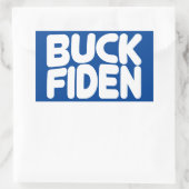 Buck Fiden Rechthoekige Sticker (Tas)