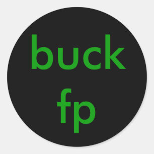 buck fp ronde sticker