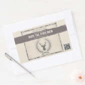 Buck Grunge Étiquettes de bières personnalisés (Enveloppe)