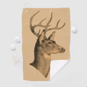 Buck Head Burlywood Golf Handdoek (Insitu)