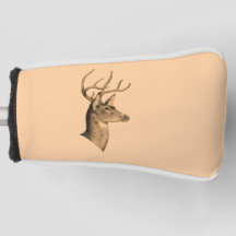 Buck Head Burlywood Golf Head Putter Hoesje