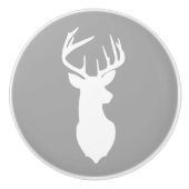 Buck Head Cerer Tête en céramique Bouton Tiroir /  (Devant)