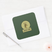 Buck Head Dark Green Stickers (Enveloppe)