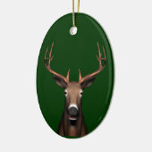 Buck Head Keramisch Ornament (Links)