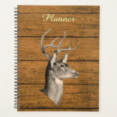 Buck Head On Wood Grain Planner (Devant)