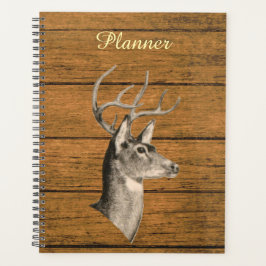 Buck Head op houtnerfplanner Planner