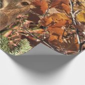 Buck in Camo White Tail Deer Cadeaupapier (Hoek)