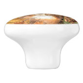 Buck in Camo White Tail Deer Keramische Knop (Zijkant)