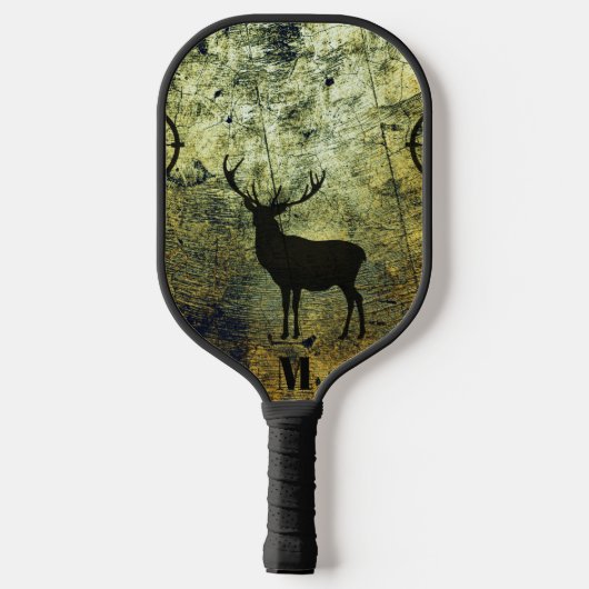 Buck in de Bossen Modern Monogram Pickleball Paddle (Achterkant)
