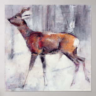 Buck in de sneeuw van 2000 poster