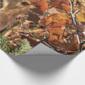 Buck in Herfst Camo White Tail Deer Cadeaupapier (Hoek)
