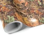 Buck in Herfst Camo White Tail Deer Cadeaupapier (Rol Hoek)