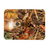 Buck in Herfst Camo White Tail Deer Magneet (Horizontaal)