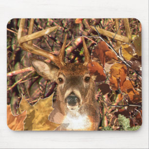 Buck in Hunter Camo White Tail Deer Muismat