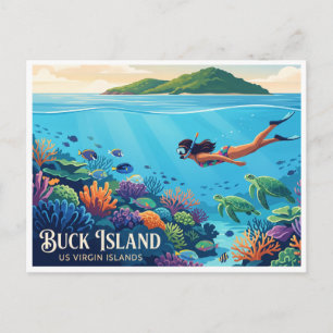 Buck Island Reef National Monument Christiansted Briefkaart