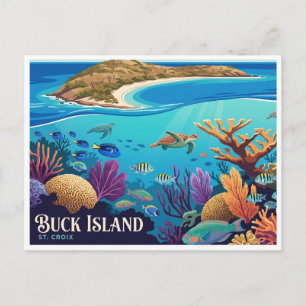Buck Island Reef National Monument Christiansted Briefkaart
