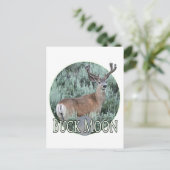 Buck moon briefkaart (Staand voorkant)
