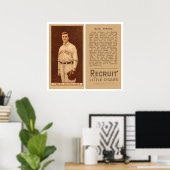 Buck O'Brien Red Sox Baseball 1912 Poster (Thuiskantoor)