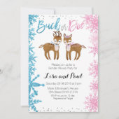 Buck of Doe Gender Reopenbaart Uitnodiging (Voorkant)