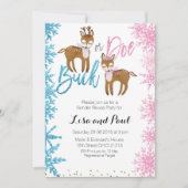 Buck of Doe Gender Reopenbaart Uitnodiging (Voorkant)