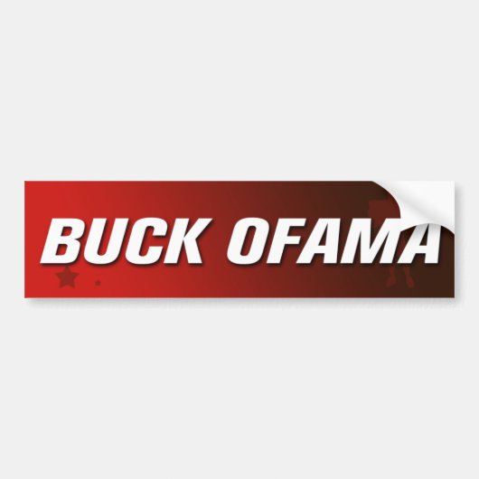 Buck Ofama Bumpersticker (Voorkant)