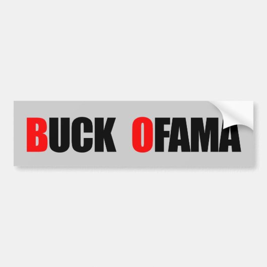 BUCK OFAMA Bumpersticker (Voorkant)